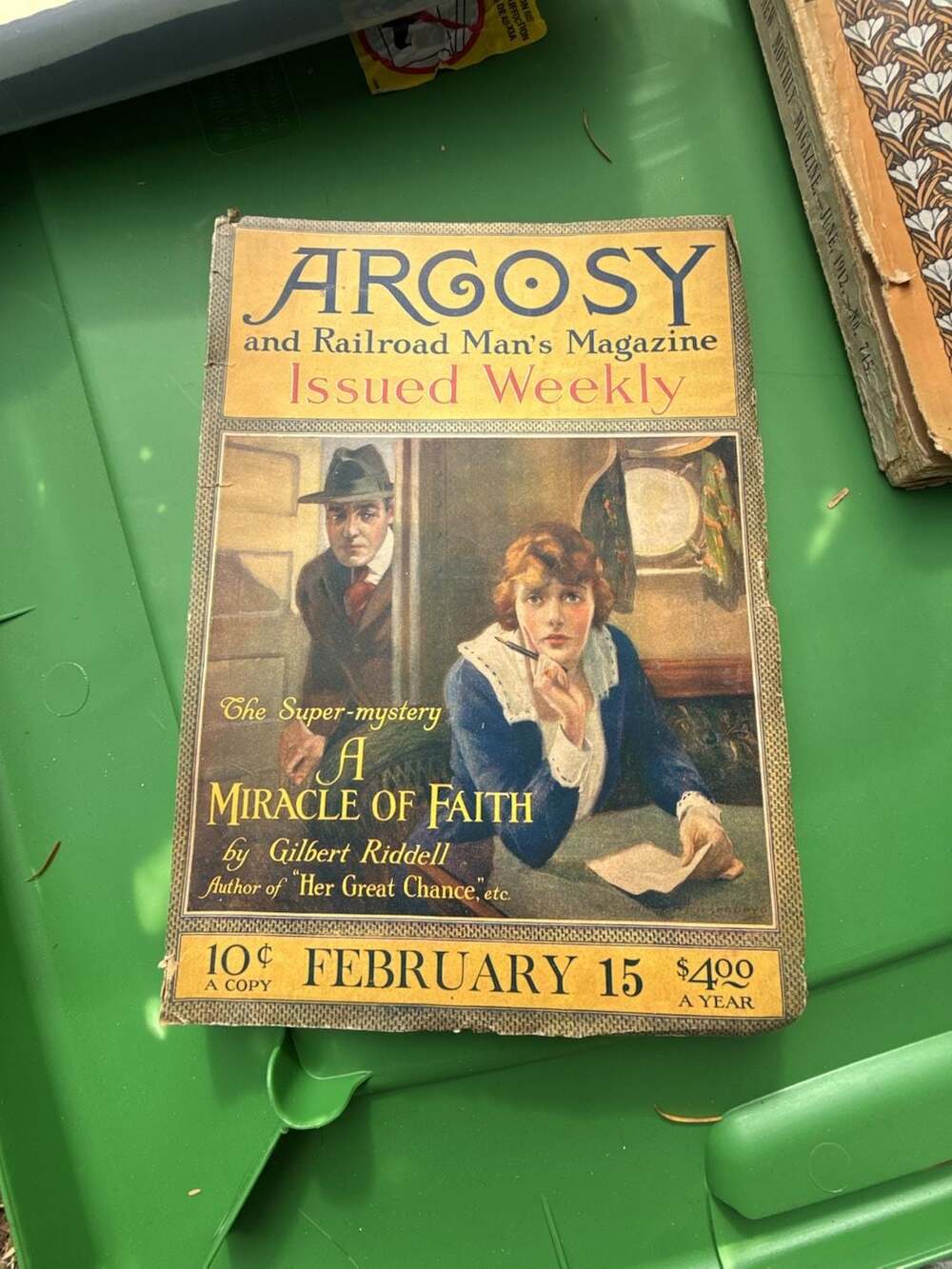 Argosy and Railroad Man's Magazine February 15, 1919 Pulp Magazine